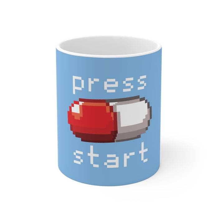 Gamer Coffee Mug | Press Start | Gamer Coffee Mug | sumoearth 🌎