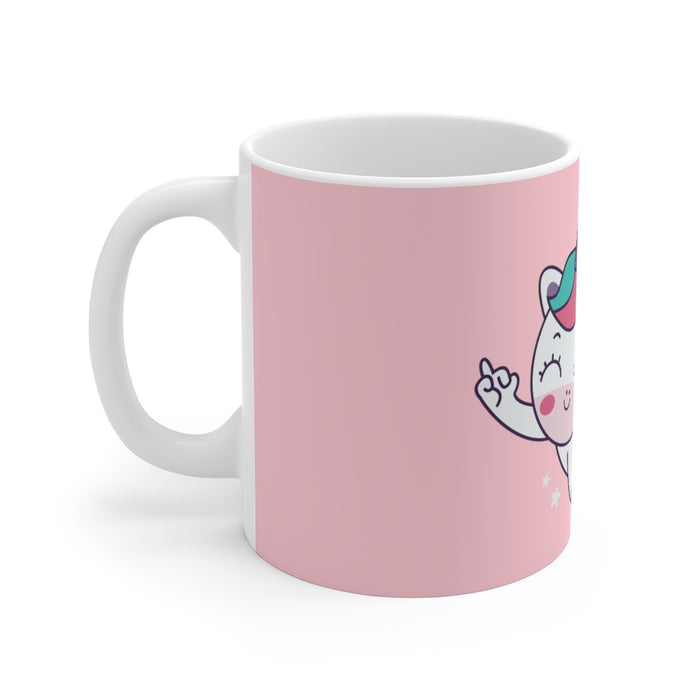 Unicorn Coffee Mug | Unicorn Coffee Mug - Fly By, Middle Finger | sumoearth 🌎