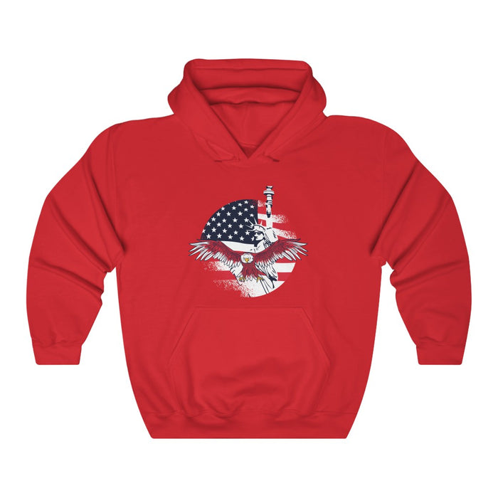 4th of July Hoodie | American Flag Eagle Unisex Hoodie | sumoearth 🌎