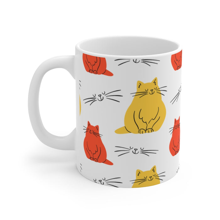Cat Coffee Mug | Abstract Cat | Cat Coffee Mug | sumoearth 🌎