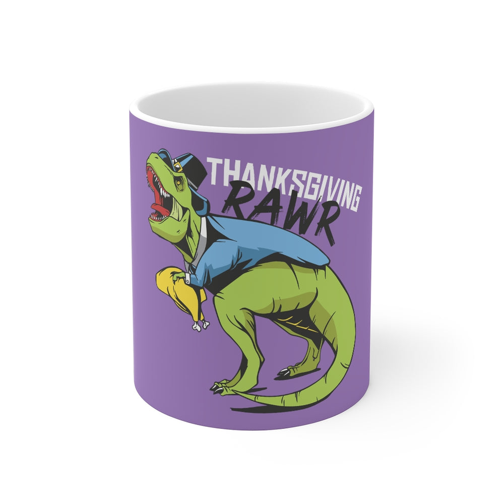 Dinosaur Coffee Mugs | Thanksgiving Rawr Coffee Mug | Dinosaur Coffee Mug | sumoearth 🌎