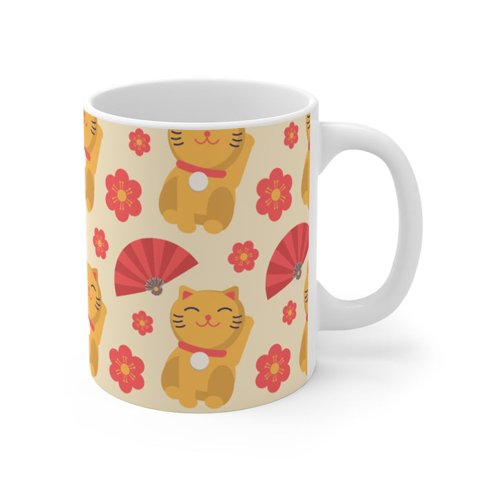 Cat Coffee Mug | Japanese Cat Coffee Mug | sumoearth 🌎