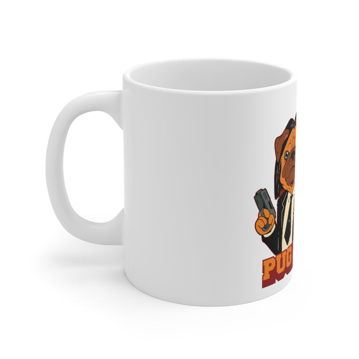 Pug Coffee Mug | Pug Coffee Mug - Pug Fiction | sumoearth 🌎