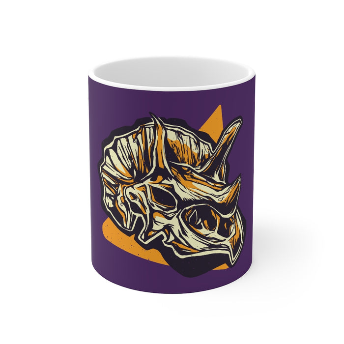 Dinosaur Coffee Mugs | Triceratops Skull Coffee Mug | Dinosaur Coffee Mug | sumoearth 🌎