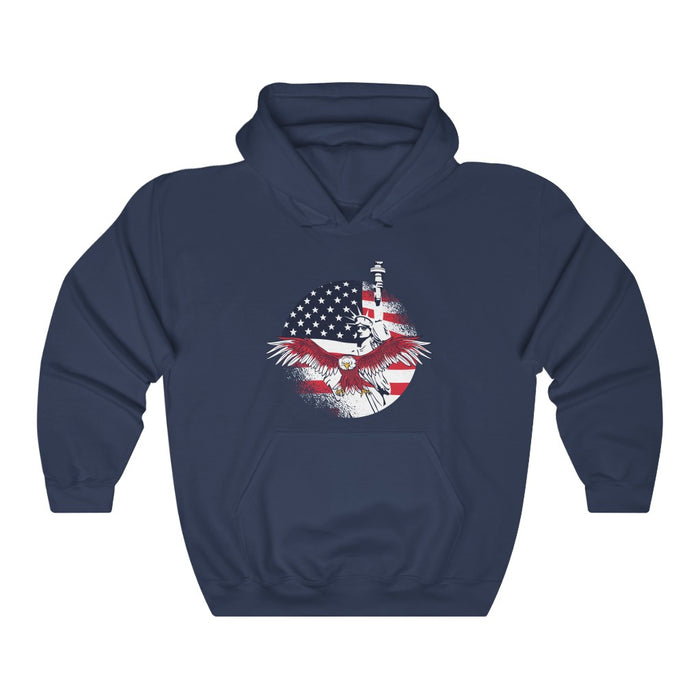 4th of July Hoodie | American Flag Eagle Unisex Hoodie | sumoearth 🌎