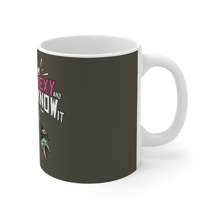 Dinosaur Coffee Mugs | I'm Rexy and I Know It Coffee Mug | Dinosaur Coffee Mug | sumoearth 🌎