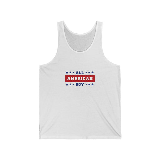 4th of July Tank Tops | All American Boy Unisex Tank Top | sumoearth 🌎