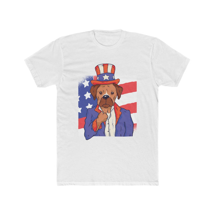 4th of July T-Shirts | Men's President Patriotic Dog T-Shirt | sumoearth 🌎