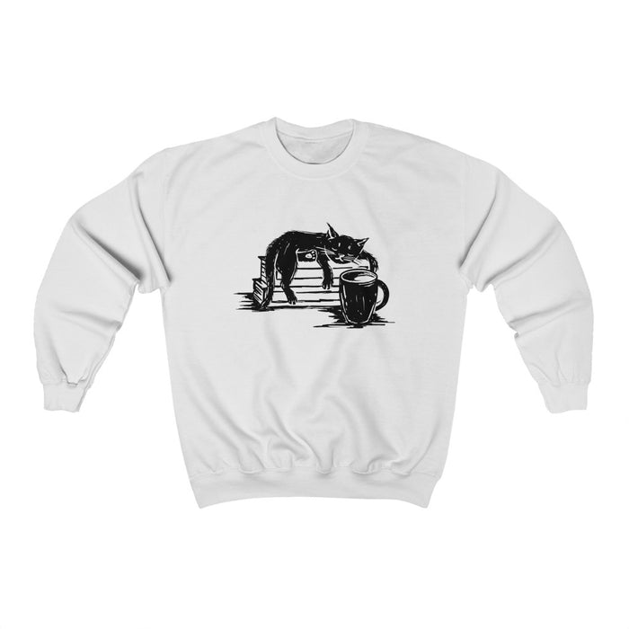 Cat and Coffee Unisex Sweatshirt
