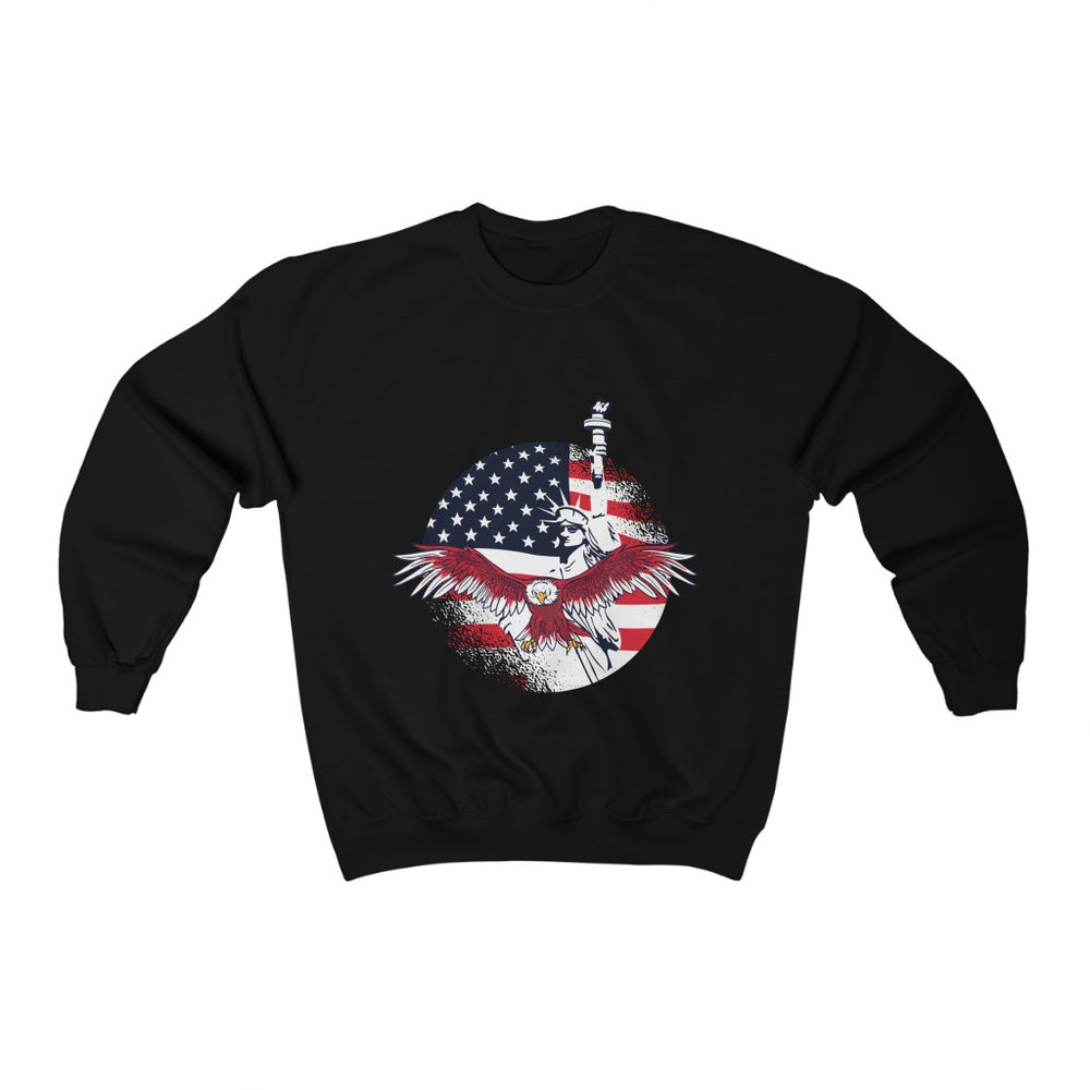 4th of July Unisex Sweatshirts | American Flag Eagle Unisex Sweatshirt | sumoearth 🌎