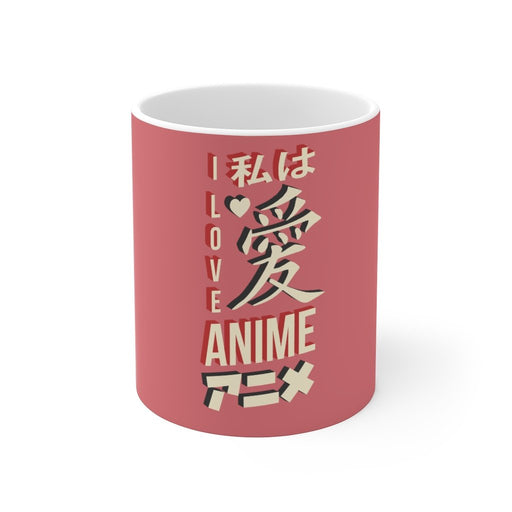 Anime Coffee Mug | Anime Coffee Mug - I Love Anime | sumoearth 🌎