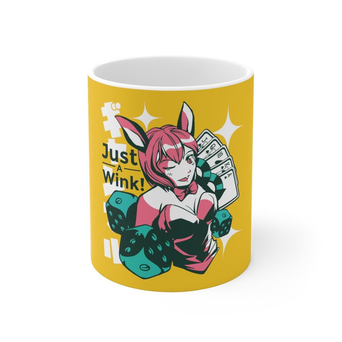 Anime Coffee Mug | Anime Coffee Mug - Just A Wink | sumoearth 🌎