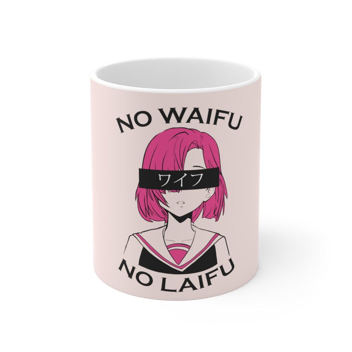 Anime Coffee Mug | Anime Coffee Mug - No Waifu, No Laifu | sumoearth 🌎