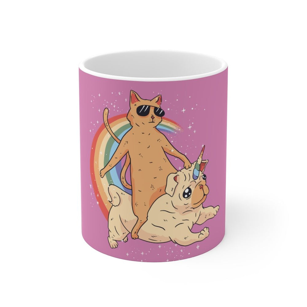 Cat Coffee Mug | Cat Riding Unipug | Cat Coffee Mug | sumoearth 🌎