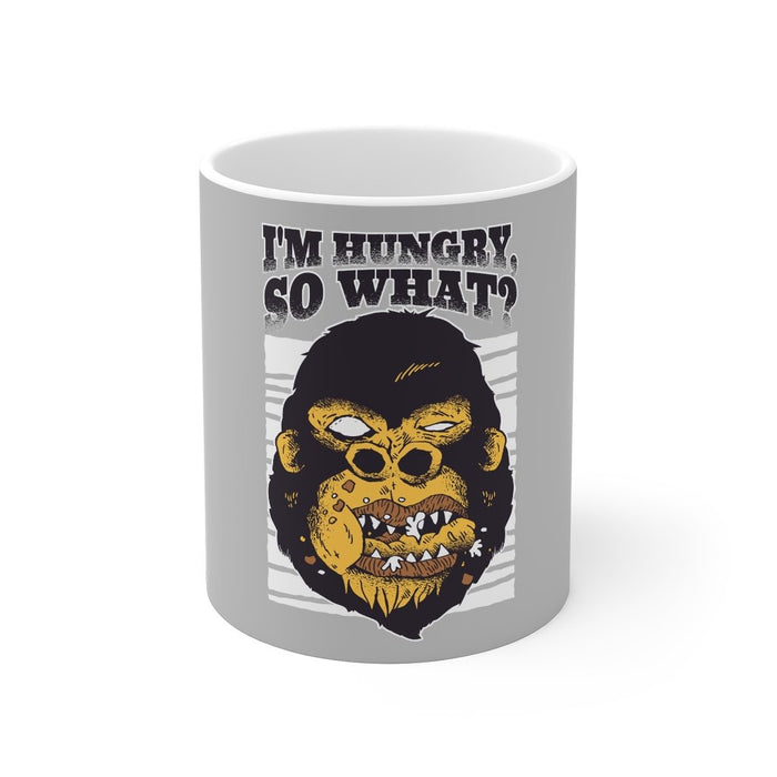 Gorilla Coffee Mugs | Gorilla Coffee Mug - I'm Hungry So What? | sumoearth 🌎