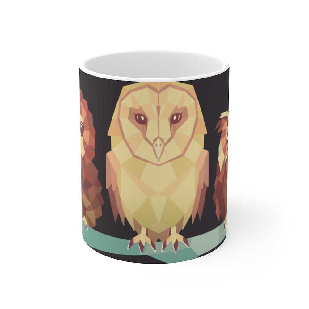 Owl Coffee Mug | Owl Coffee Mug - Geometric | sumoearth 🌎