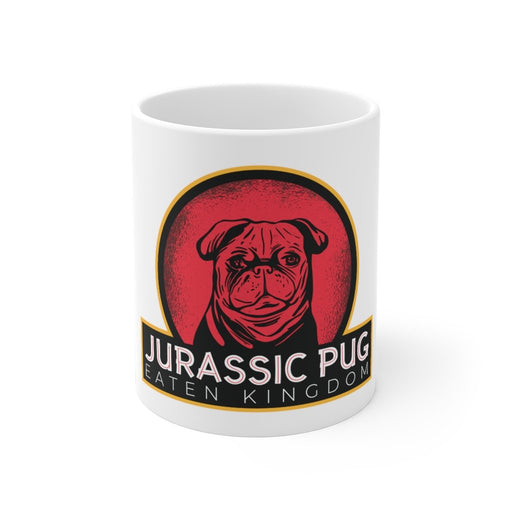 Pug Coffee Mug | Pug Coffee Mug - Jurassic Pug | sumoearth 🌎