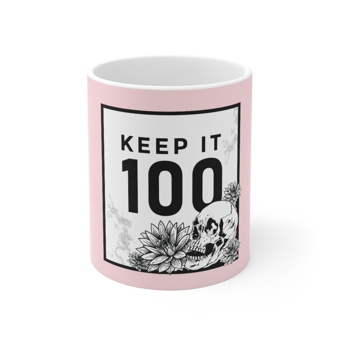 Skull Coffee Mug | Skull Coffee Mug - Keep It 100 | sumoearth 🌎