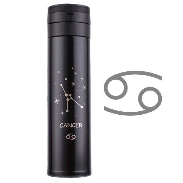 Zodiac Drinkware | Zodiac Constellation ThermoFlask Water Bottle (Stainless Steel/16 oz) | sumoearth 🌎