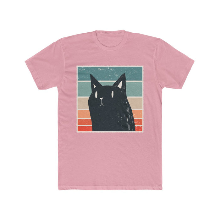 Retro Black Cat Men's T Shirt