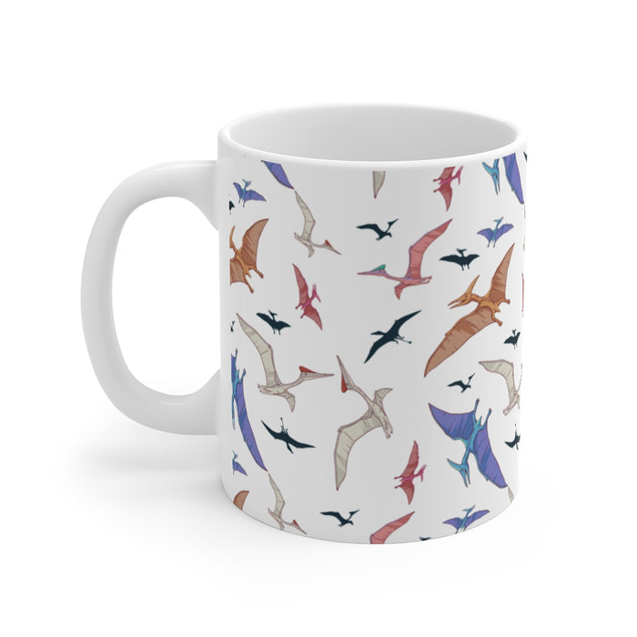 Dinosaur Coffee Mugs | Silhouette Pterosaurs Coffee Mug | Dinosaur Coffee Mug | sumoearth 🌎