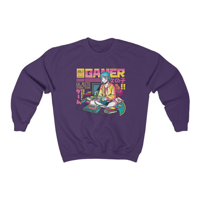Retro Gaming Girl Unisex Sweatshirt