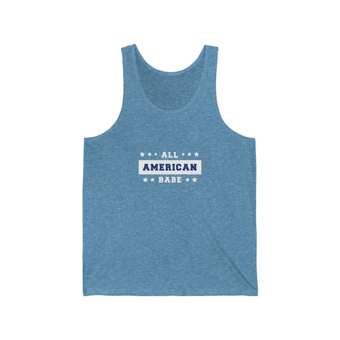 4th of July Tank Tops | All American Babe Unisex Tank Top | sumoearth 🌎