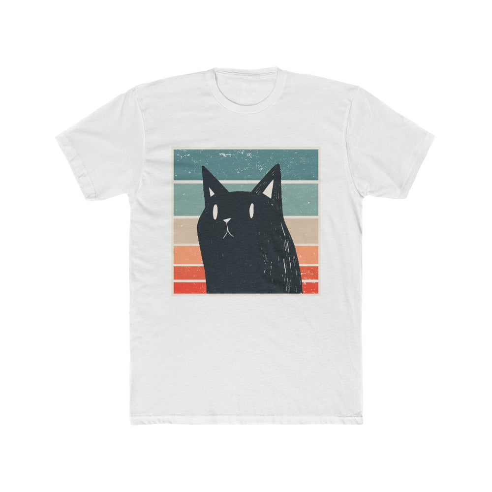 Retro Black Cat Men's T Shirt