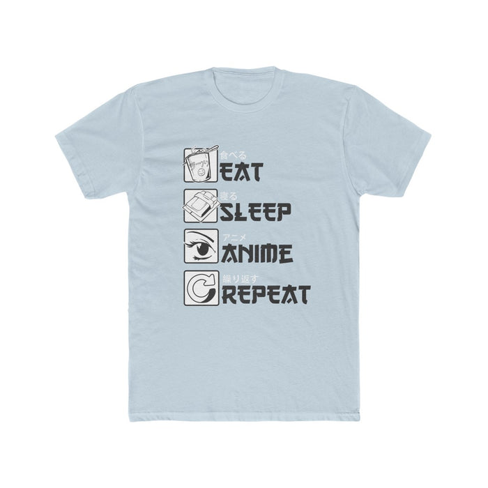 T-Shirt | Eat Sleep Anime Repeat Men's T Shirt | sumoearth 🌎