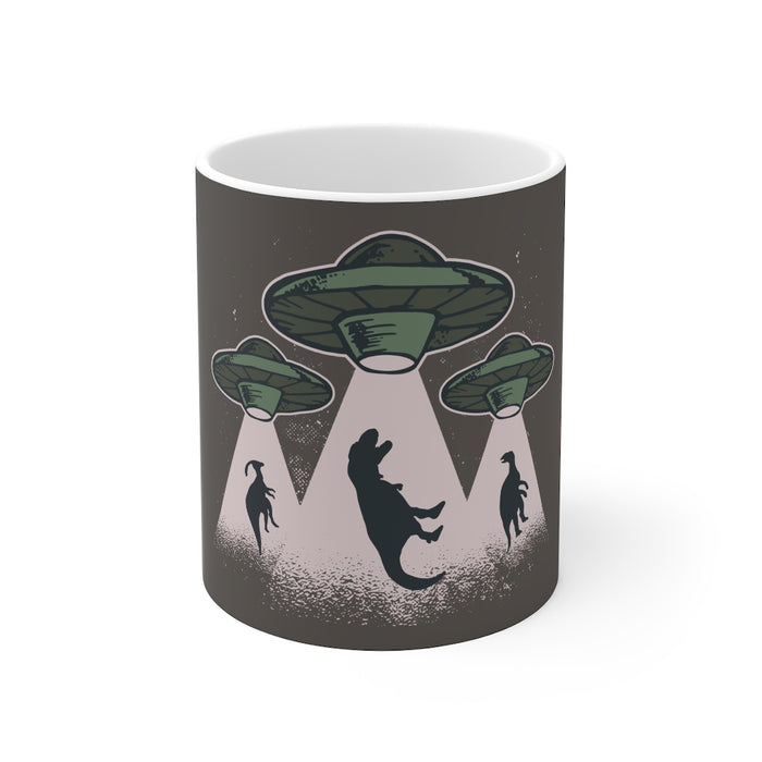 Dinosaur Coffee Mugs | UFO Dinosaur Coffee Mug | sumoearth 🌎