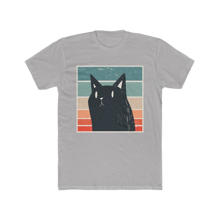 Retro Black Cat Men's T Shirt