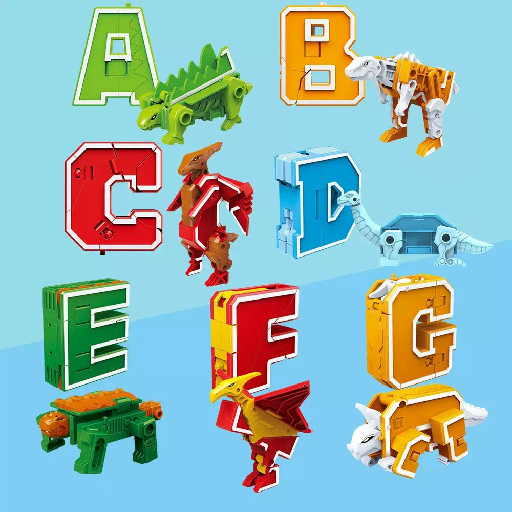 Toddler Toys | Toddler Alphabet Alpha-Bots Transformers | sumoearth 🌎