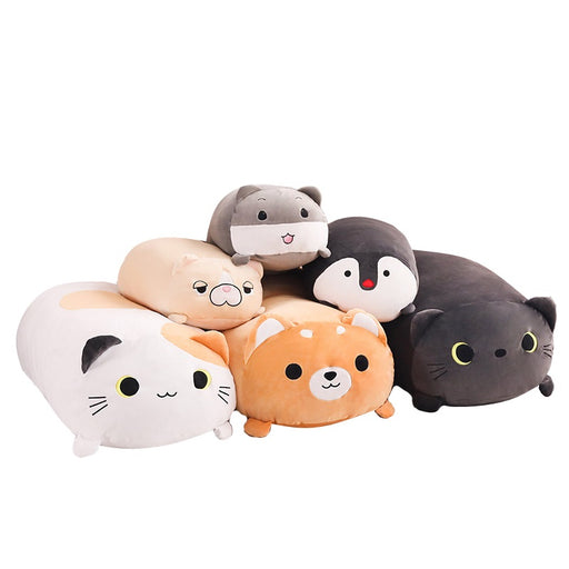 sumoearth PlushPillows Bulldog Cat Hamster Penguin Shiba | Big Soft Plush Pillow | Bulldog, Cat, Penguin, Hamster, Shiba Inu | sumoearth 🌎